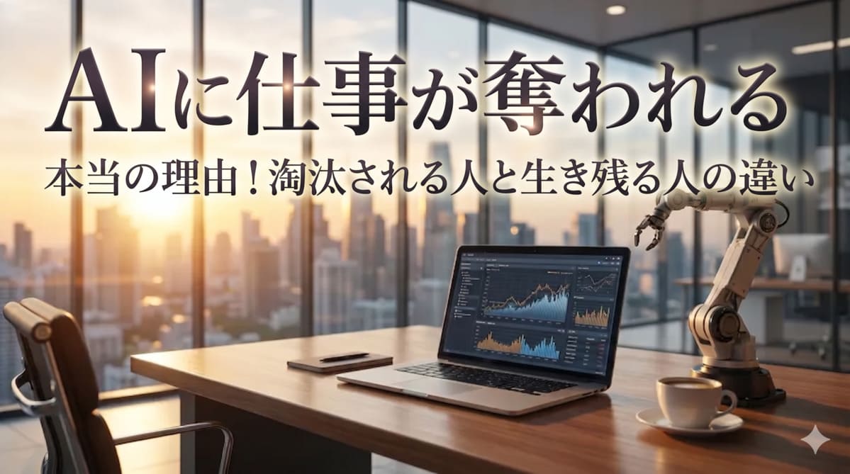 AIに仕事が奪われる本当の理由！淘汰される人と生き残る人の違い