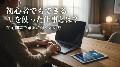 初心者でもできるAIを使った仕事とは？在宅副業で確実に稼ぐ始め方