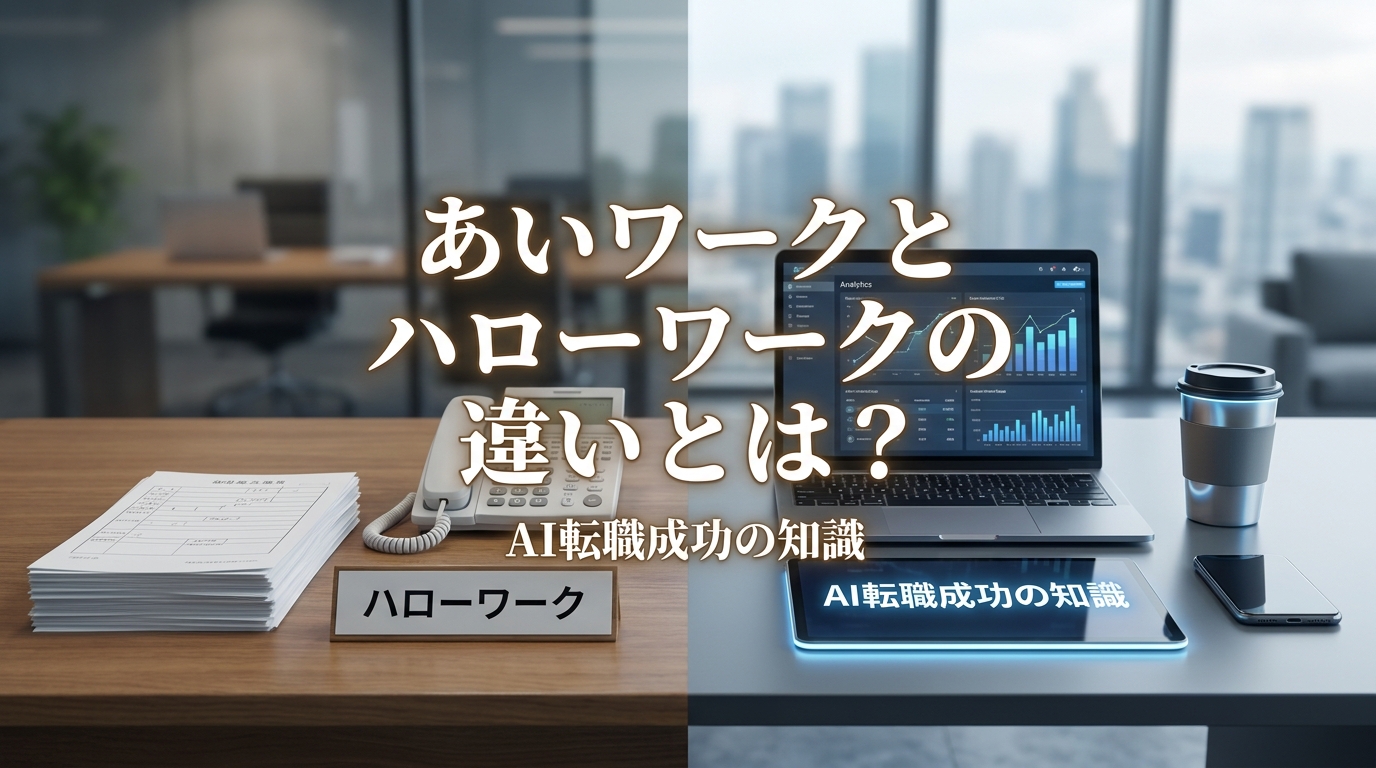 あいワークとハローワークの違いとは？AI転職成功の知識
