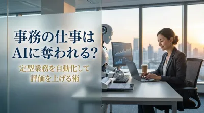 事務の仕事はAIに奪われる？定型業務を自動化して評価を上げる術
