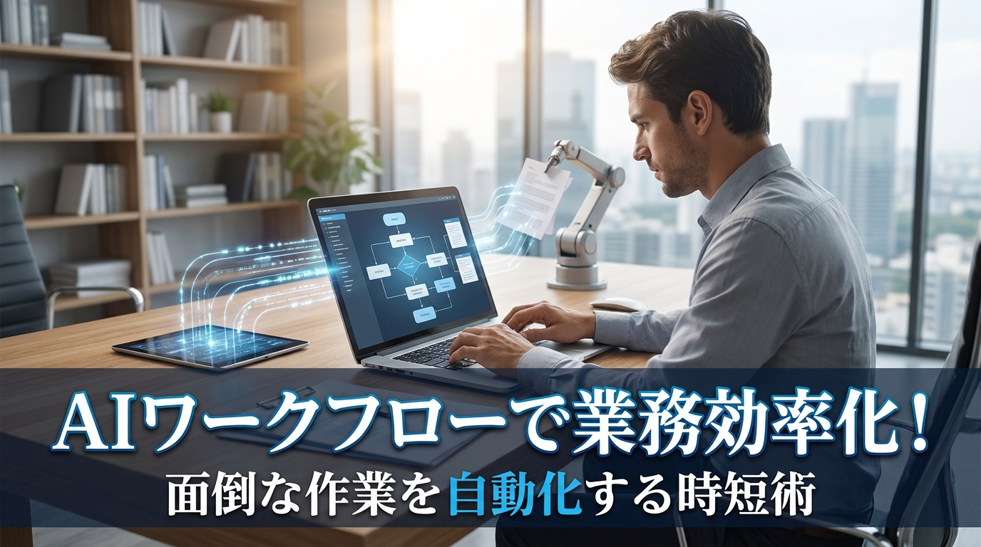 AIワークフローで業務効率化！面倒な作業を自動化する時短術