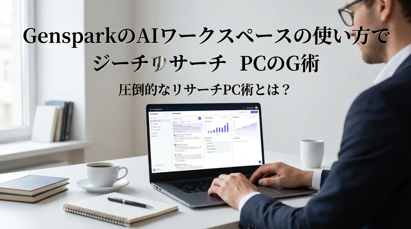 GensparkのAIワークスペースの使い方で圧倒的なリサーチPC術とは？