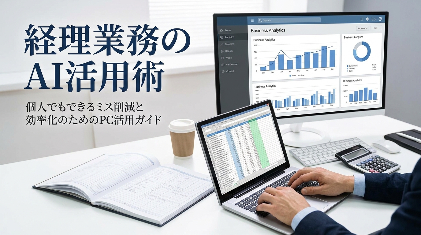 経理業務のAI活用術｜個人でもできるミス削減と効率化のためのPC活用ガイド