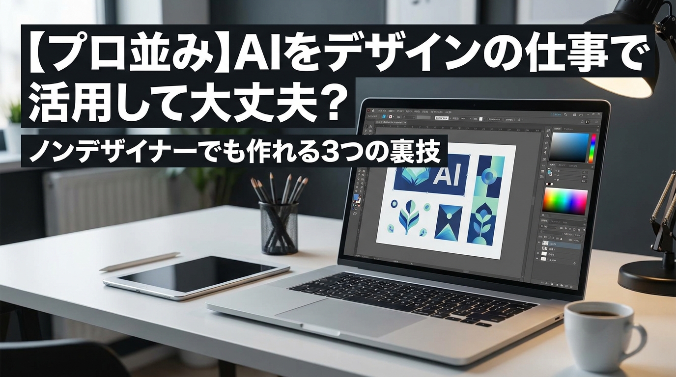 【プロ並み】AIをデザインの仕事で活用して大丈夫？ノンデザイナーでも作れる3つの裏技
