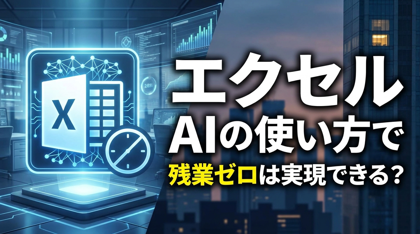 エクセル AIの使い方で残業ゼロは実現できる？
